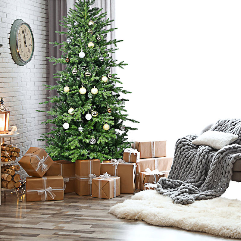 Arbre de Noël avec support en métal, 4', Non pré-éclairé