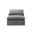 Canapé modulaire en lin avec repose-pieds Naveen