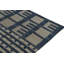 Rug & Kilim’S Swedish Rug In Blue & Grey High-Low Geometric Patterns-1325893516