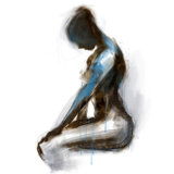 Femme De Bleu I Painting by Emma Brooks