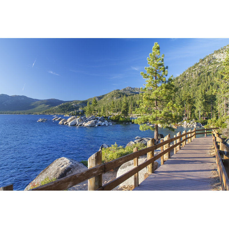 Lake Tahoe - Photographie sur toile tendue, L 12 po x H 8 po