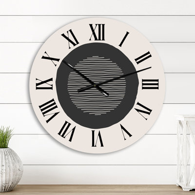 Horloge murale Minimal Primitive Bauhaus