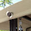 Balancelle de luxe à 2 places avec support et porte-gobelets, avec auvent et oreiller inclus, beige-2086529867-2039822769-2115565063