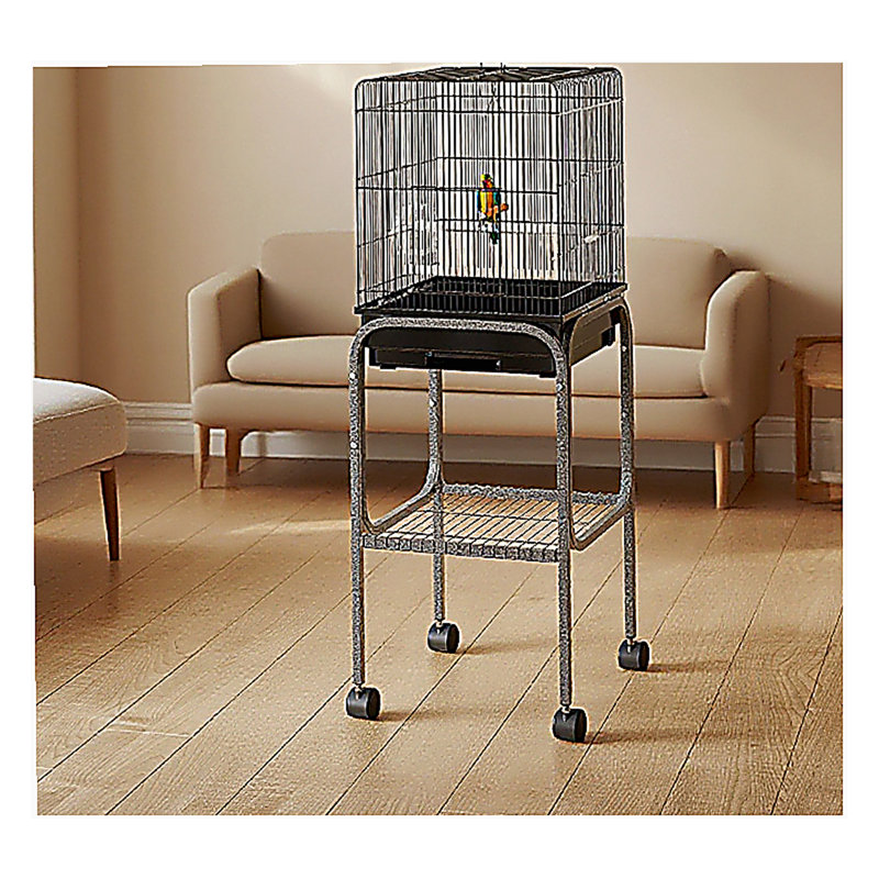 Cage à oiseaux intérieure en métal, cage à perroquet, volière à oiseaux