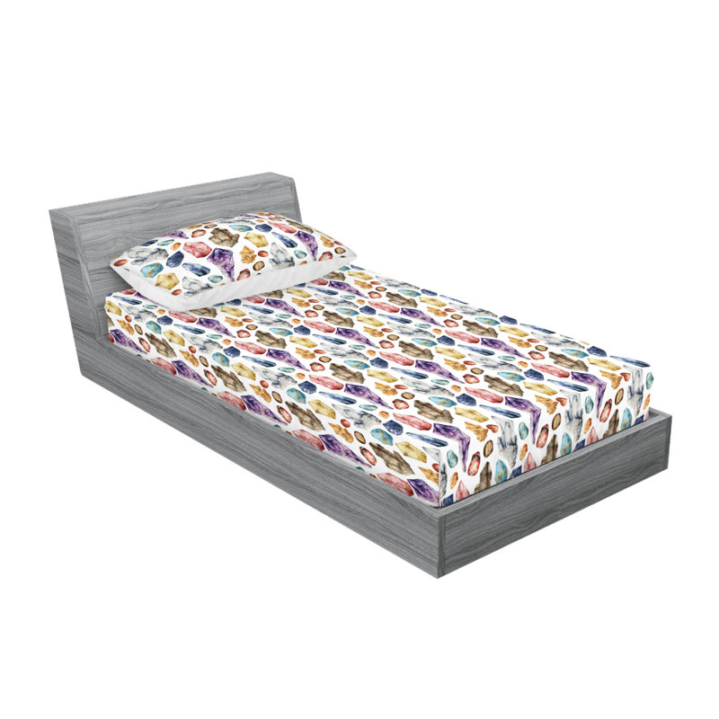 Ensemble de draps et taies décoratives Ambesonne, Ensemble de draps pour lit simple TG avec 1 taie d