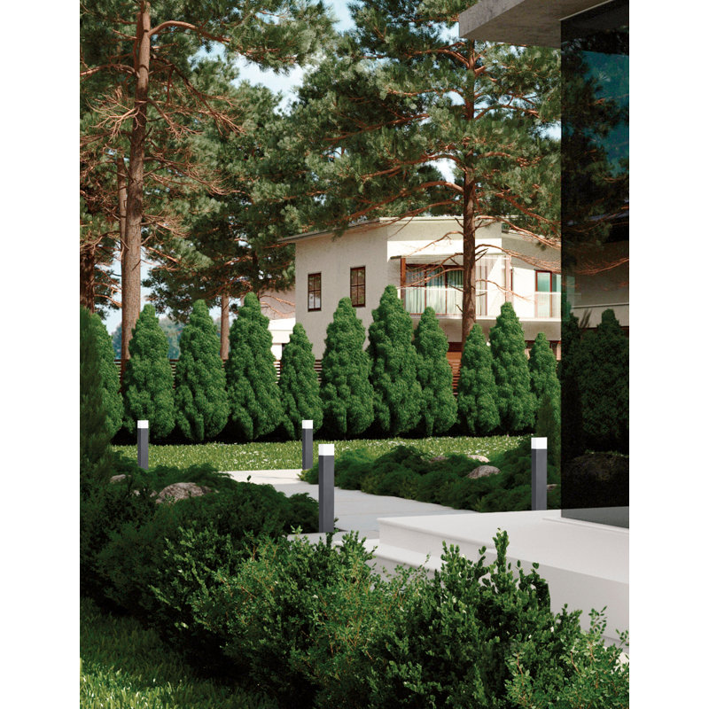 Stick Dark Grey Metal Pathway Light