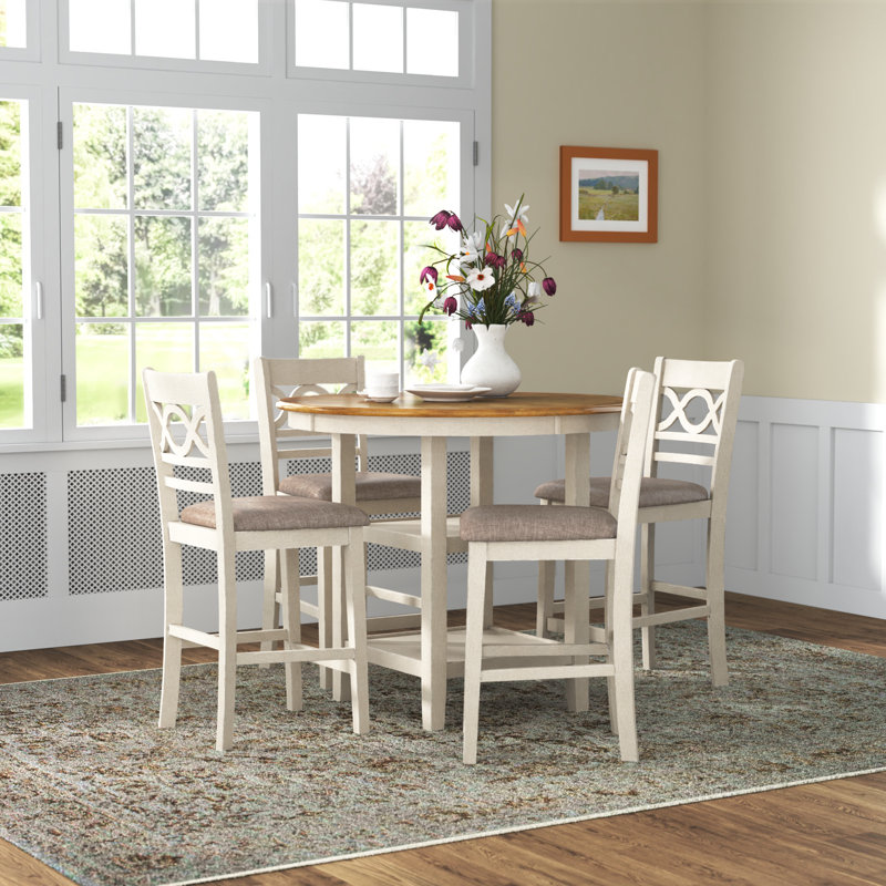 Ensemble repas pour 4 personnes Turgeon, Beige/brun, H 36 po x L 42 po x l 42 po