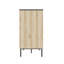 Cannelé, armoire de rangement pour chambre à coucher, rangement à six tiroirs, grande capacité, armoire à tiroirs minimaliste moderne, conception à deux tons