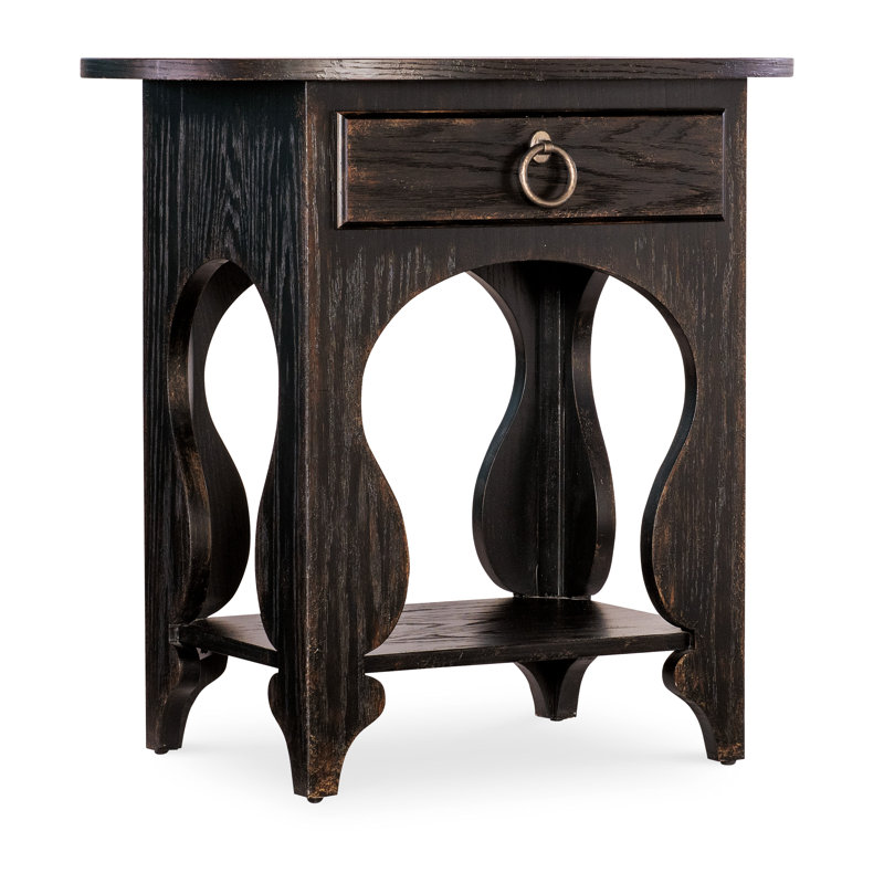 Americana 1 - Drawer Nightstand, Black