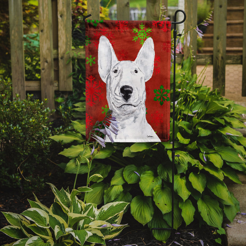 Drapeau rouge et vert Vart, Bull terrier (blanc)