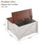 Table basse Farmhouse avec grand compartiment de rangement caché