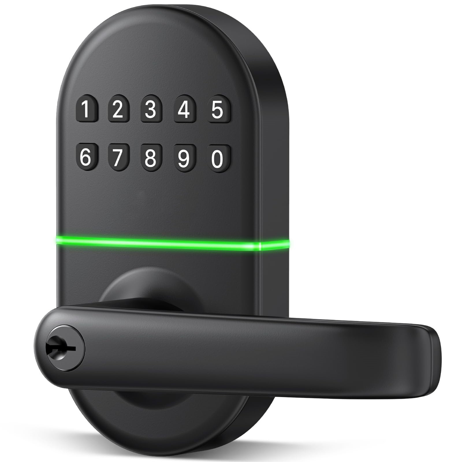 TAIZHOUGUANGRUI Smart Keypad Door Lock With Handle: Keyless Entry ...