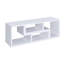 Convertible TV Console And Bookcase in White-108804142-108804143