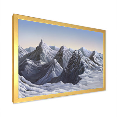 «White Winter Snow Mountain», peinture sur toile
