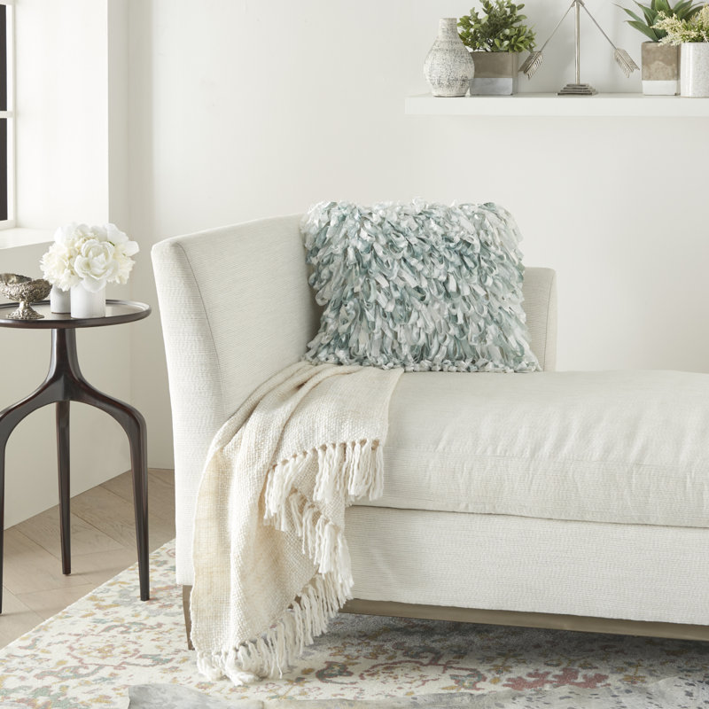 Housse de coussin carré et insert, Écume de mer