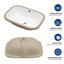 Lavabos encastrés en céramique blanche durable, conception moderne pour la salle de bain