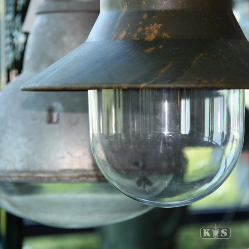 1 - Light Aluminium/Copper Dome Pendant