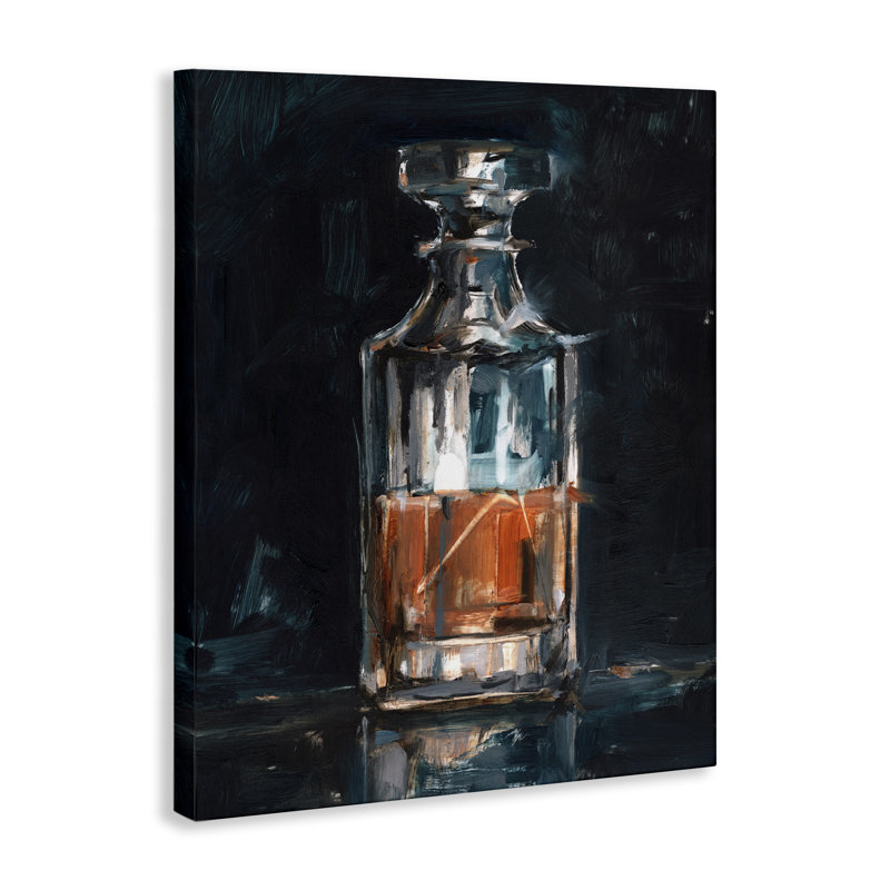 «Bar Whiskey Decanter», art mural sur toile par Ethan Harper, H 20 po x l 16 po