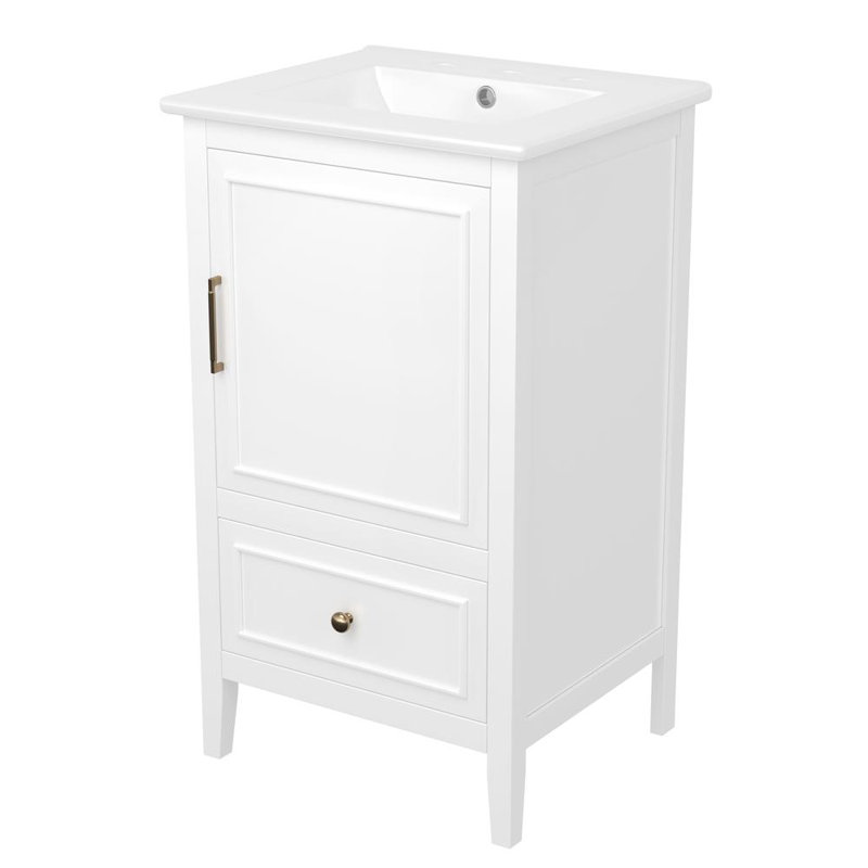 Meuble-lavabo de salle de bain avec lavabo