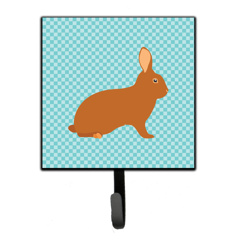 Organisateur de clés murales avec crochets de l’lapin rex Vagharshag, Bleu