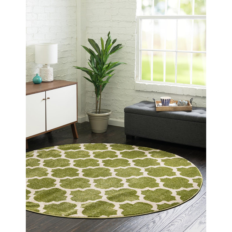 Molly Geometric Indoor Rug, Round 3'1"