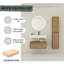 Meuble-lavabo mural 30 po avec lavabo en résine et armoire d'appoint