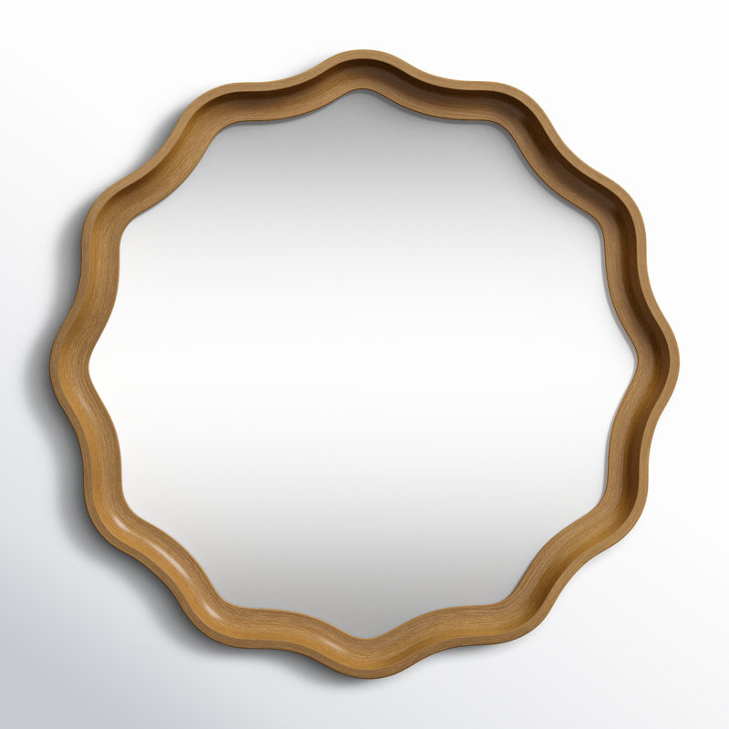 Canonbury Scalloped Mirror, Gold