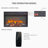 Electric Fireplace Insert 26 Inch Ultra Thin Design Realistic Flame Remote Control Heater-1424629260