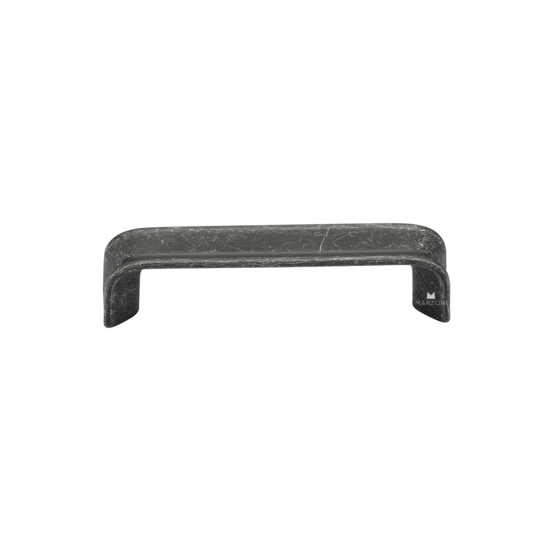 Vintage Black Iron Bar Pull with Mounting Hardware