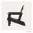 Folding Adirondack Chair in Black-152380791