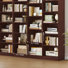 74"h X 59"w 6-tier Large Wood Storage Bookcase (set Of 2)