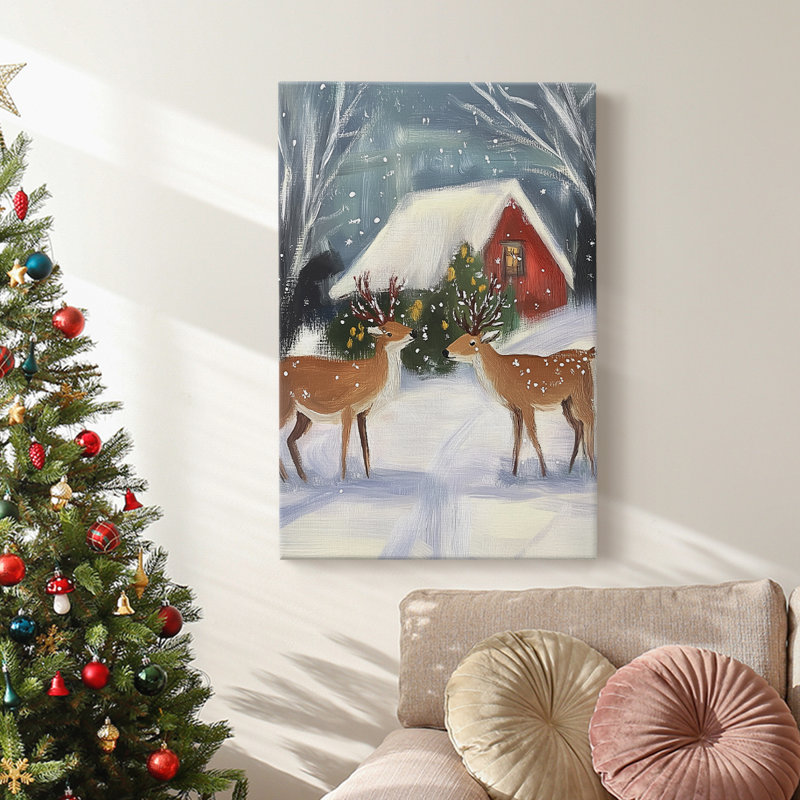 Art des Fêtes de Noël - Toile tendue avec châssis CDLxxi, H 18 po x l 12 po