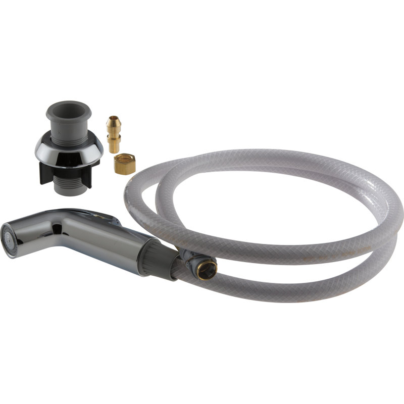 Side Sprayer, Chrome and Polished Brass