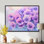 Morning Dew of Violets Flowers II - Violets, art mural