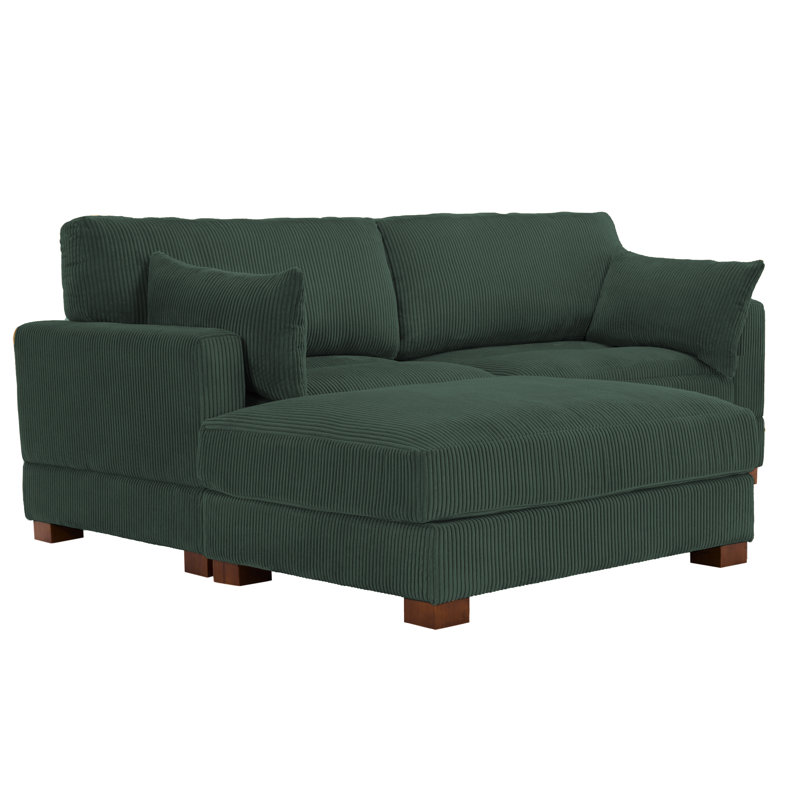 Maelina Reversible Modular Corner Sofa, Hunter Green