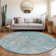 Machine Washable Indoor/Outdoor Claudian ACN1237 Blue Rug
