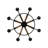 Healey 8 - Light Steel Wagon Wheel Chandelier