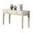 Transitional Storage Table With Jewel Encrusted Handles Rectangular Silver Square Knob And