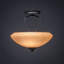 2 ampoules Zilo semi-encastrées montrées dans un fini granit foncé avec verre de lin Cayenne 14 "Zilo-32415635-32415636