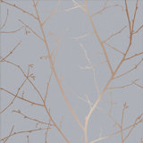 Lebofsky Floral Metallic Wallpaper Double Roll