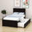 Deshannon Twin Size Wood Bed with Trundle-1846868404