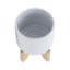PLATEAU 5 "AVEC SUPPORT CHEVRON, BLANC