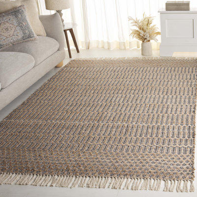 Tapis à motifs géométriques tissés à plat Organica 452