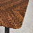 Rustic Walnut Finish Wood Dining Table