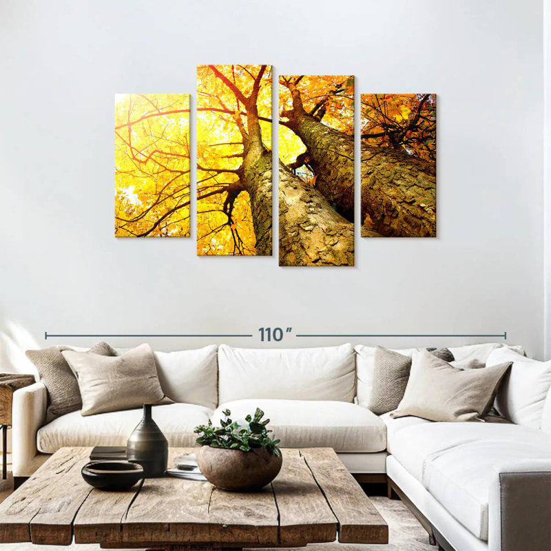 Paysage d'automne doré Alvord, H 48 po x l 75 po