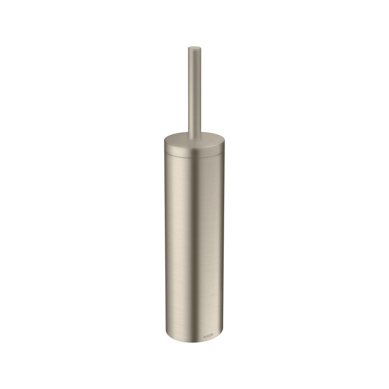 Universal Circular 16.88'' Metal Toilet Brush Holder, Brushed Nickel