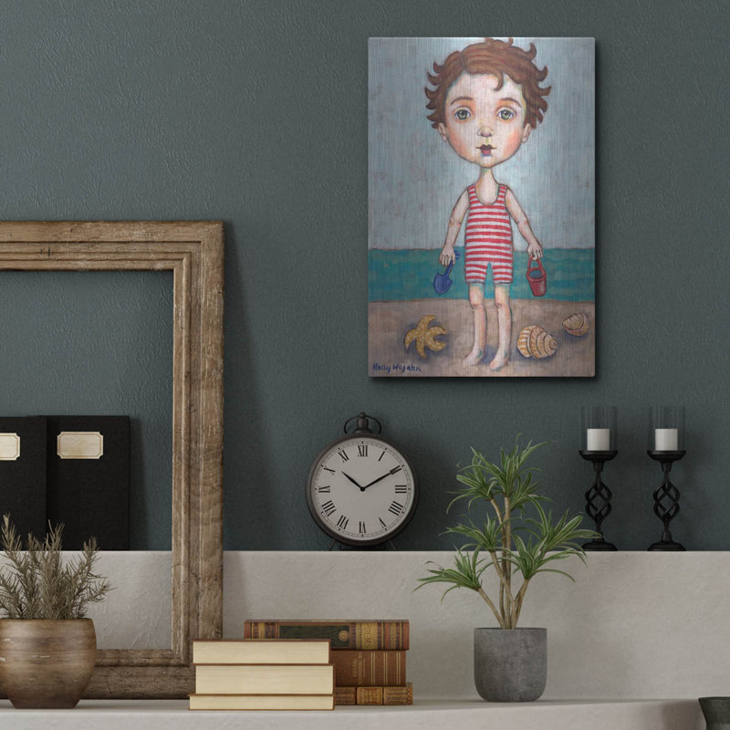 «Beach Boy» par Holly Wojhan, H 16 po x l 12 po