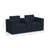 Lockheart 76" Modular Track Arm 2 Seater Loveseat with Storage Console-126757855