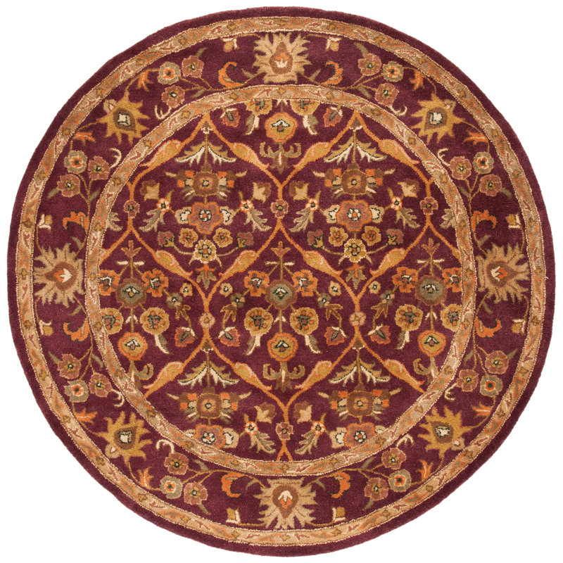 Tapis oriental en laine touffeté à la main Dunbar, Rond 6 pi