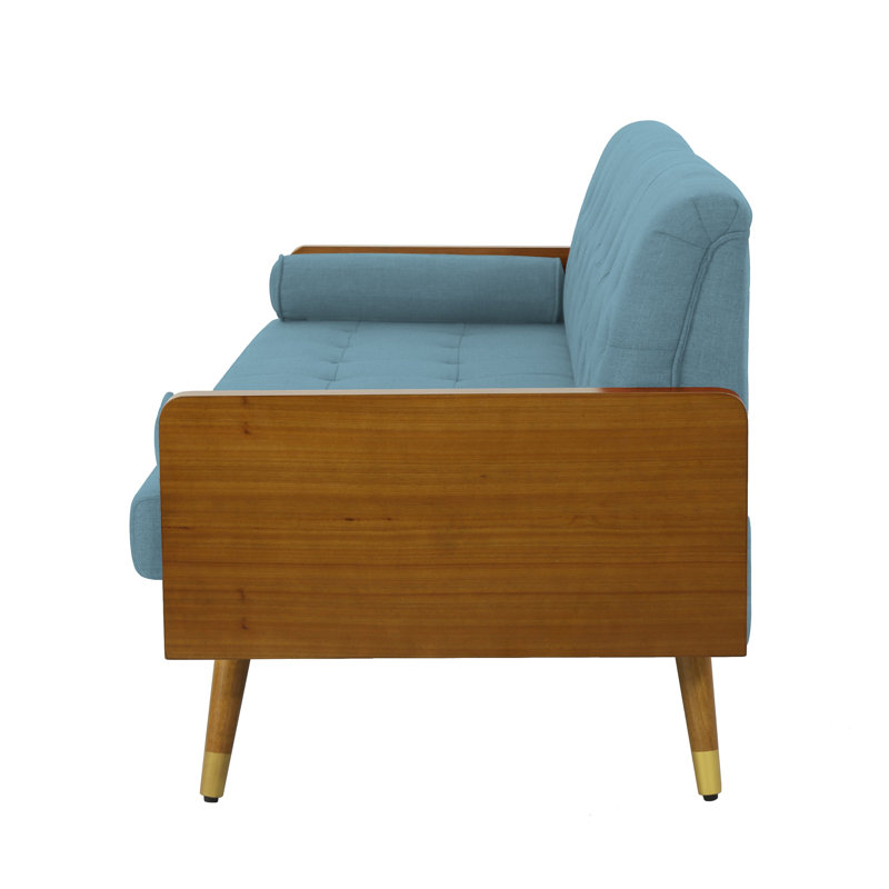 Canapé Aidan Mid-Century, Bleu